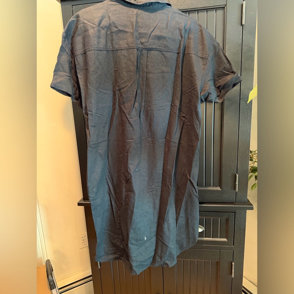 GAP Woman’s linen Short-Sleeve Polo dress